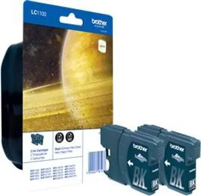 Produktbild von Brother LC1100BKBP2 - 2er-Pack - Schwarz - original