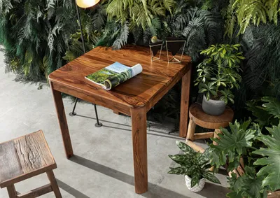Produktbild von MASSIVMOEBEL24 Esstisch Palisander 60x60x75 walnuss gewachst Toronto#255