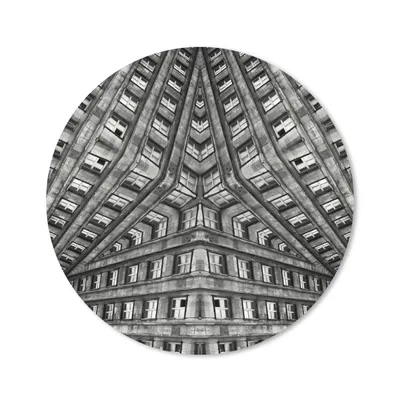 Produktbild von MuchoWow® Mauspad Mousepad Kunst - Schwarz - Weiß - Psychedelisch 40x40 cm - Mousepads - Maus Mat - Pad - Mausunterlage - Schreibtisch Accessoires