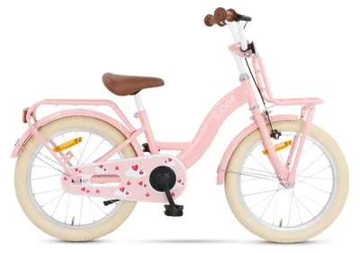 Produktbild von SJOEF Classic Kinderfahrrad 18 Zoll | Ab 5-7 Jahren | Kinder Fahrrad für Mädchen / Jugend | Kleidergröße von 103 bis 118 cm | inklusive Seitenständer - Rosa