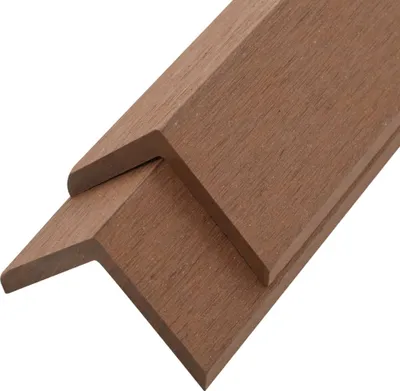 Immagine prodotto di vidaXL Modanature angolari 5 pz. WPC 170 cm marrone chiaro
