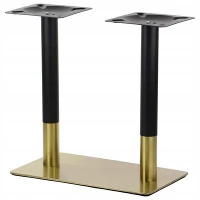 Immagine prodotto di Base per tavolo doppia in acciaio inox SH-3003-1/GB, per ufficio, hotel, ristorante, 70x40x72,5 cm, acciaio inox color oro