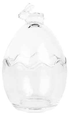 Image de Clayre & Eef Pot en verre Ø 11x17 cm Verre transparent