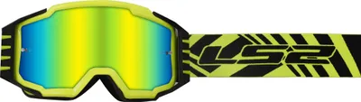 Image de LS2 CHARGER PRO masque de motocross jaune H-V verre iridium