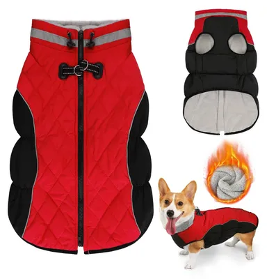 Produktbild von Solidchoice – Wasserdichte Hundejacke mit Geschirröffnung für kleine und mittelgroße Hunde