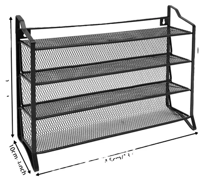 Image de Organisateur d'épices, 4 niveaux, comprenant 28 pots à épices vides, de couleur noire