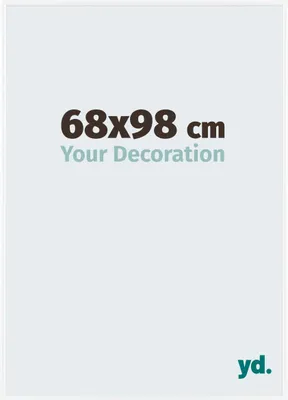 Produktbild von Bilderrahmen, 68x98 cm, Weiß Hochglanz, Kunststoff, Evry