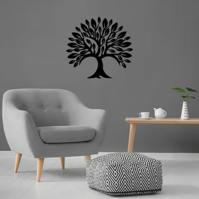 Produktbild von Wallity, Monumental- TNL2261, Schwarz, Sonstige Wohndekorationen, 70 x 57 cm, 100% Metall (Dicke: 1