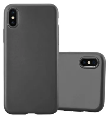 Produktbild von Cadorabo Schutzhülle für Apple iPhone X / XS Hülle in Grau Handyhülle TPU Silikon Etui Cover Case