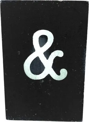 Produktbild von BaumwolleCounts Buchstabe & - Schwarz | Buchstaben