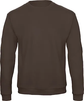 Produktbild von B & C Herren Sweater Sweatshirt Rundhals Pullover Pulli langarm, Größe:2XL, Farbe:Brown