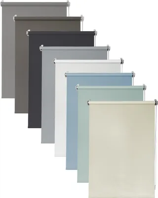 Produktbild von Deco4Me Seitenzugrollo Klemmfix ohne Bohren – blickdicht und lichtdurchlässig – Creme, 110 x 160 cm