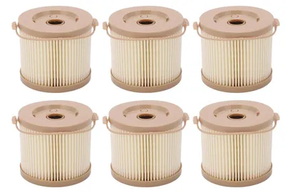 Imagen del producto de 6 filtros de combustible, elemento separador de agua para filtros de combustible, reemplazo para modelos 2010PM o 500FG