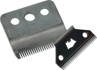 Produktbild von vhbw 2x Schneidsatz (1x großes Messer, 1x Präzisions-Schneidmesser) kompatibel mit Moser 1173, 1406, 1170 (C), 1400 (A-F) Haarschneidemaschine
