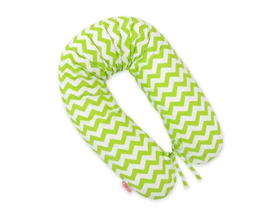 Immagine prodotto di Cuscino di gravidanza più lungo per il sonno delle donne incinte - Verde Chevron