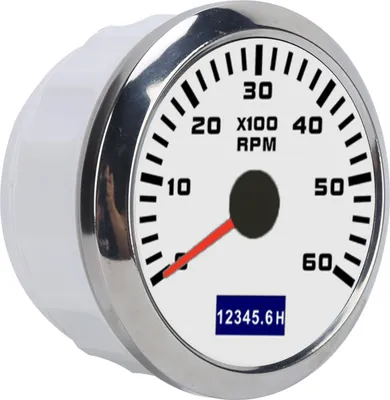 Image de Compteur de vitesse pour voiture 85 mm à faible dissipation de puissance et aiguille rouge, universel pour voitures, bateaux, 9-32 V CC