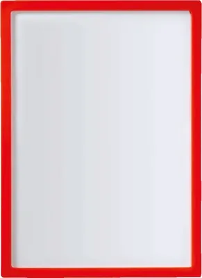 Produktbild von Aushangrahmen, rot, Kunststoff, Einlegemaß DIN A4, 307x223x24mm