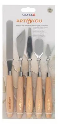 Produktbild von Malspachtel Universal Set 5 Spachtel, Holzgriff