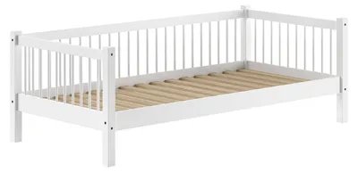 Produktbild von Kojenbett 90x200 Keeley Buche Kinder Weiß Massivholz Stabil Komfort