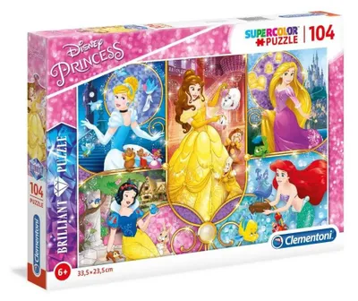 Obrázek produktu pro Clementoni Puzzle Briliant - Princezny 104 dílků