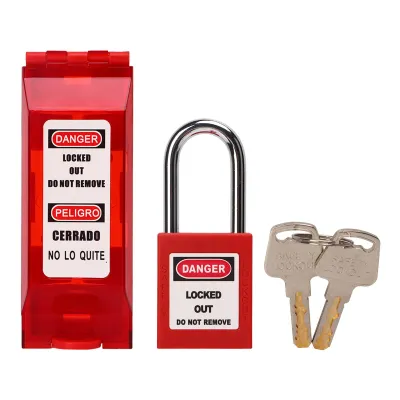 Produktbild von Lockout Tagout Sicherheitsvorhängeschloss,Elektrisches Lockout Vorhängeschloss,Sicherheitsvorhängeschlösser mit Wandschalterabdeckung,Sicherheits Lockout Vorhängeschloss,Lockout Tagout Schlösser,Lockout Kabelschloss