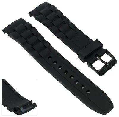 Produktbild von s.Oliver SO-2320-PQ | Uhrenarmband Silikon schwarz 22mm