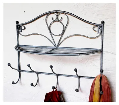 Produktbild von Wandgarderobe Vintage mit Ablage und Kleiderhaken