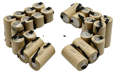 Produktbild von Wiederaufladbare Batterie, 2800mAh Kapazität, kompatibel mit Elektrowerkzeugen, 20Stück Batterie, 1,2V-a