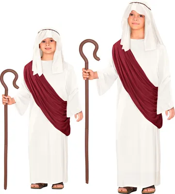 Produktbild von Propheten Kostüm für Kinder Gr. 116-158cm - Messias Verkleidung Jesus 128cm - 5-7 Jahre