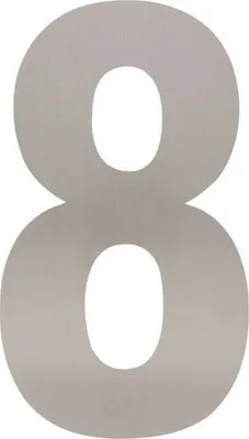 Produktbild von Hausnummer 8 XXL 500x2mm Edelstahl gebürstet
