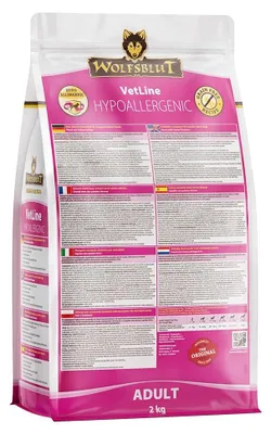 Obrázok produktu pre Wolfsblut VetLine Hypoallergenic, Dospelý, Akékoľvek plemeno, Kôň, 2 kg