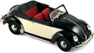 Produktbild von Norev 840014 VW Hebmüller Cabriolet schwarz/creme 1949 Maßstab 1:43 Modellauto