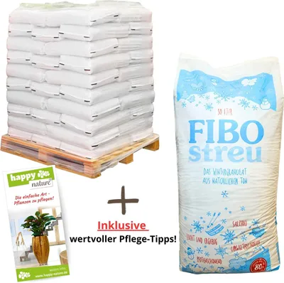 Produktbild von Palette Blähton Winterstreu 36x 50 Liter pfotenfreundlich