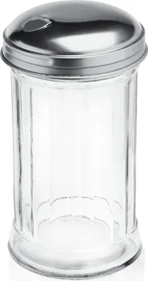 Obrázok produktu pre Šejker American Style 13,5 cm, 300 ml šejker na cukor veľké sklo z nehrdzavejúcej ocele