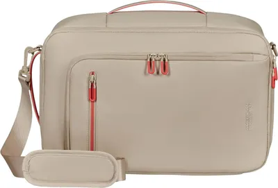 Image de American Tourister sac de voyage sac à épaule bandoulière pour ordinateur portable Puffypop 3-Way Boarding Bag 14" 21L Beige