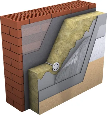 Produktbild von 200m² WDVS Steinwolle 034 Komplettpaket mmmm 120mm Fassadendämmung WLG034 WDVS Putzträgerplatte Dämmplatte VWS Mineralwolle Wärmedämmung System