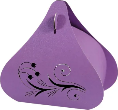 Obrázek produktu pro 50 balení laserem řezaných tulipánových krabic, kreativní tulipánový vzor Dárkové krabice Svatební strana Favour Boxes Krajka Candy Boxes