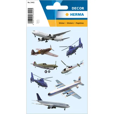 Image de Autocollants HERMA avec des avions et des hélicoptères de DECOR