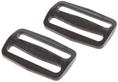 Gürtelschnalle Kunststoff 40 mm schwarz 2 Stück