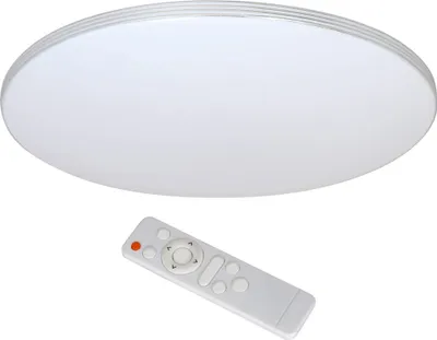 Image de Plafonnier LED rond avec télécommande SIENA, blanc argenté, 72 W, nuances de blanc, 4320 lm, plastique, dimensions : 4 x 55 x 55 cm, IP20, Milagro