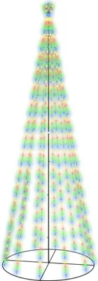 Produktbild von LED-Weihnachtsbaum Kegelform Mehrfarbig 732 LEDs 160x500 cm