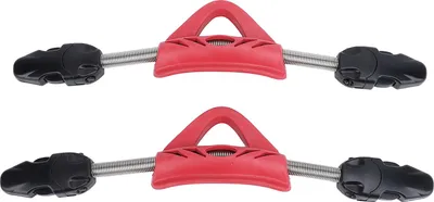 Image de 2 sangles de palmes à ressort de plongée en acier inoxydable avec boucles à fermeture rapide pour Scuba Red M