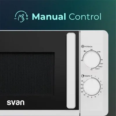 Immagine prodotto di SVAN SMW2700, da incasso, forno a microonde con grill, 20 l, 700 W, girevole, bianco