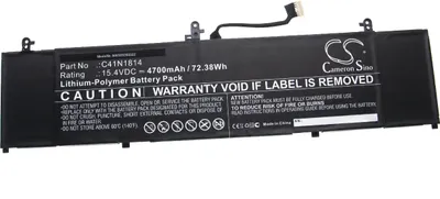 Produktbild von vhbw Akku Ersatz für Asus C41N1814, 0B200-03120100, C41PpEH für Notebook (4700 mAh, 15,4 V, Li-Polymer)