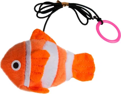 Produktbild von Karlie Fisch Nema Katzenspielzeug Catnip Plüsch Orange 9x7x3,5 cm