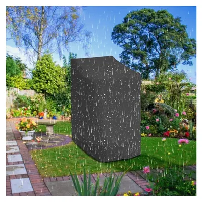 Produktbild von Schutzhülle für Gartenstühle, 114 * 85 * 65 cm, 210D Oxford, wasserdicht, winddicht, UV-beständig, Abdeckung für Stapelstühle (1 Stück)