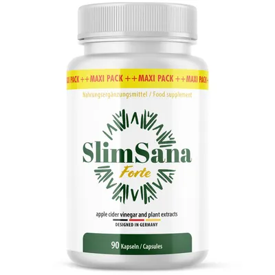 Produktbild von Slimsana Forte Kapseln | Kräuterbasierte Rezeptur für deinen aktiven Alltag | 90 Kapseln