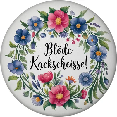 Produktbild von Blöde Kackscheisse Blumensprache Magnet mit Flaschenöffner