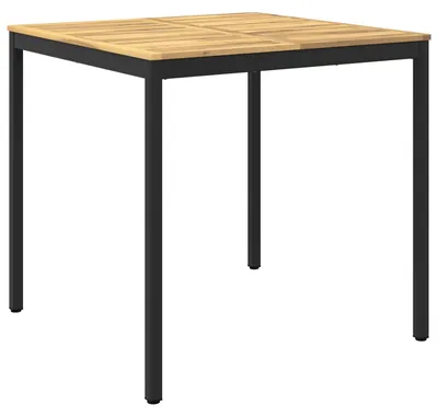Immagine prodotto di Tavolo da giardino, bianco e nero, dimensioni 110 x 108,5 x 105 cm