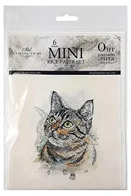 Zdjęcie produktu dla Mini papier ryżowy, 14,8 x 14,8 cm, wszechstronny, idealny do projektów rękodzielniczych